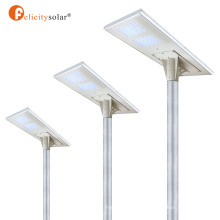 Lámpara LED LED de Felicity Solar 60W Outdoor Solar Street Light para la instalación del proyecto